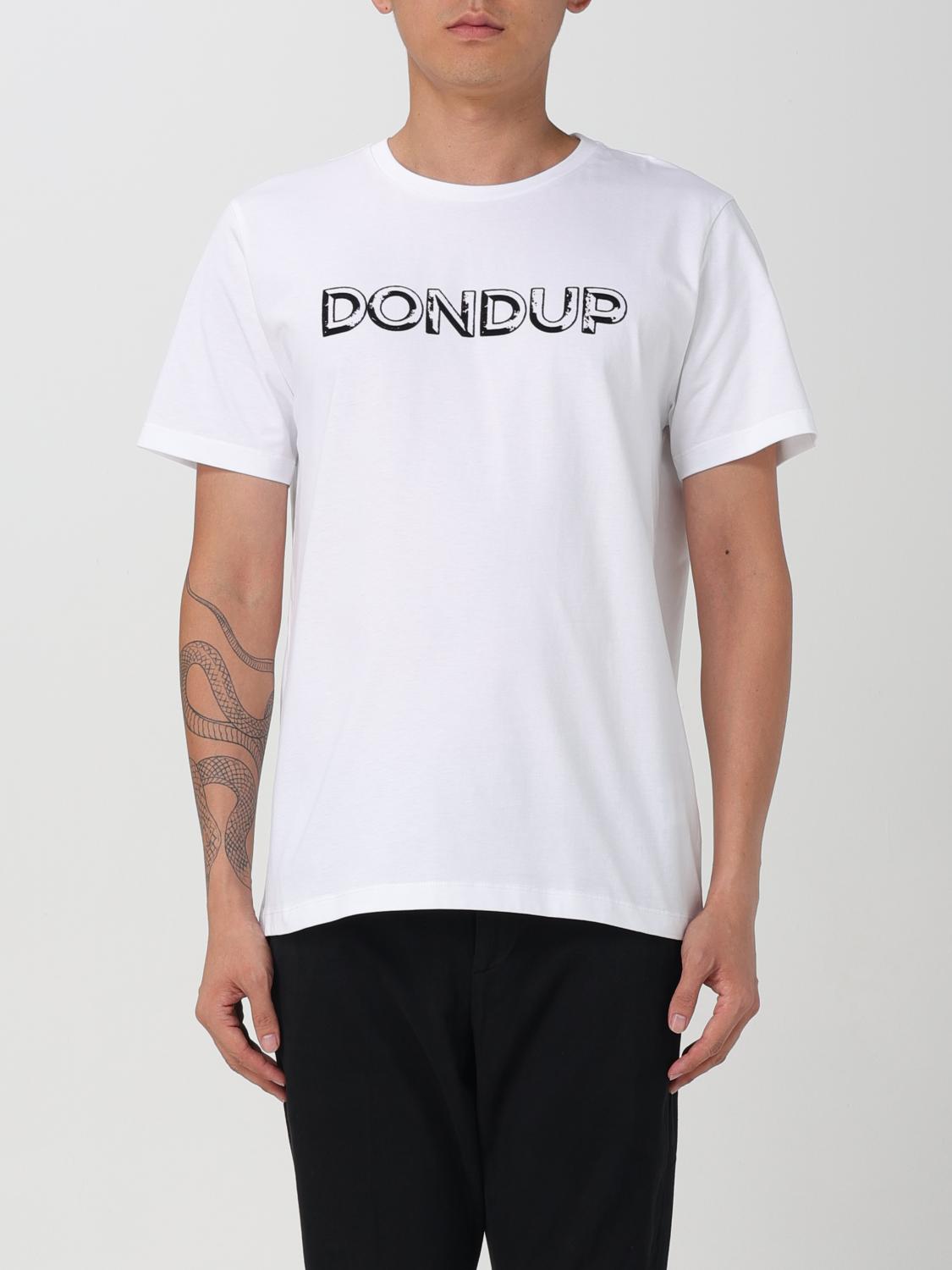 Shop Dondup T-shirt  Men Color White In Weiss