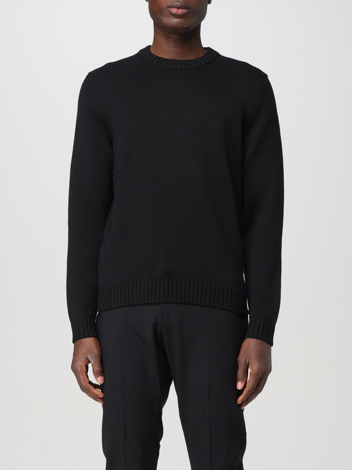 Shop Zanone Sweater  Men Color Black In Schwarz