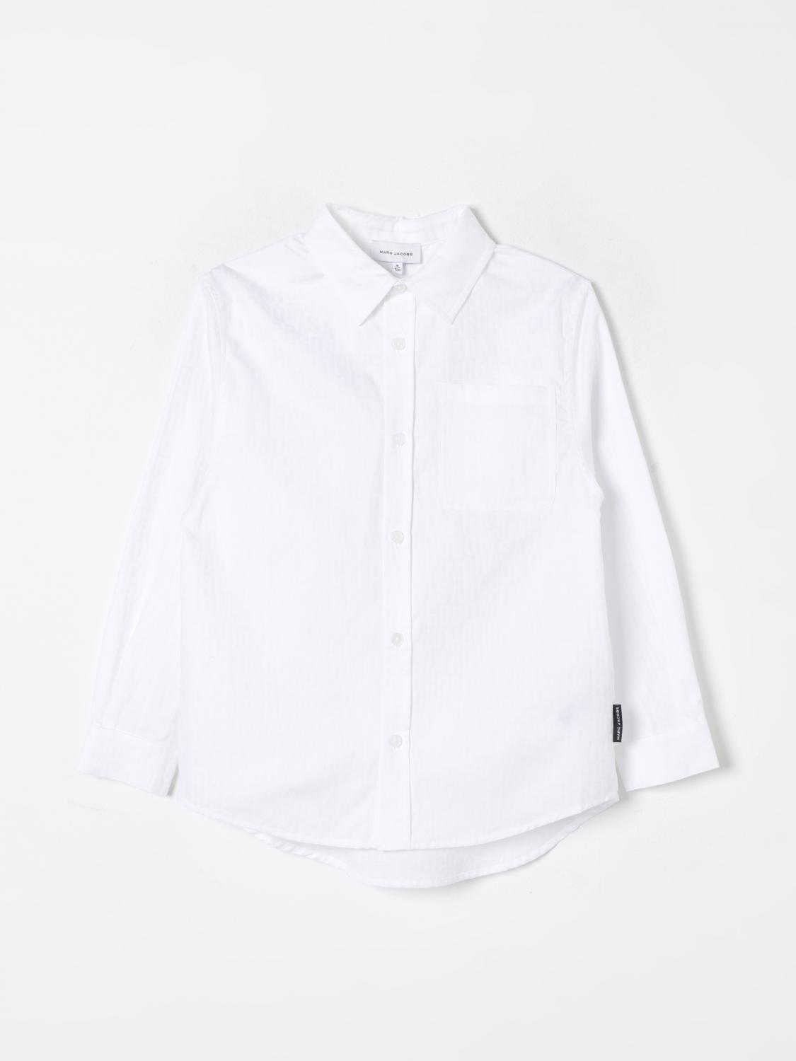 Shop Little Marc Jacobs Shirt  Kids Color White In Weiss