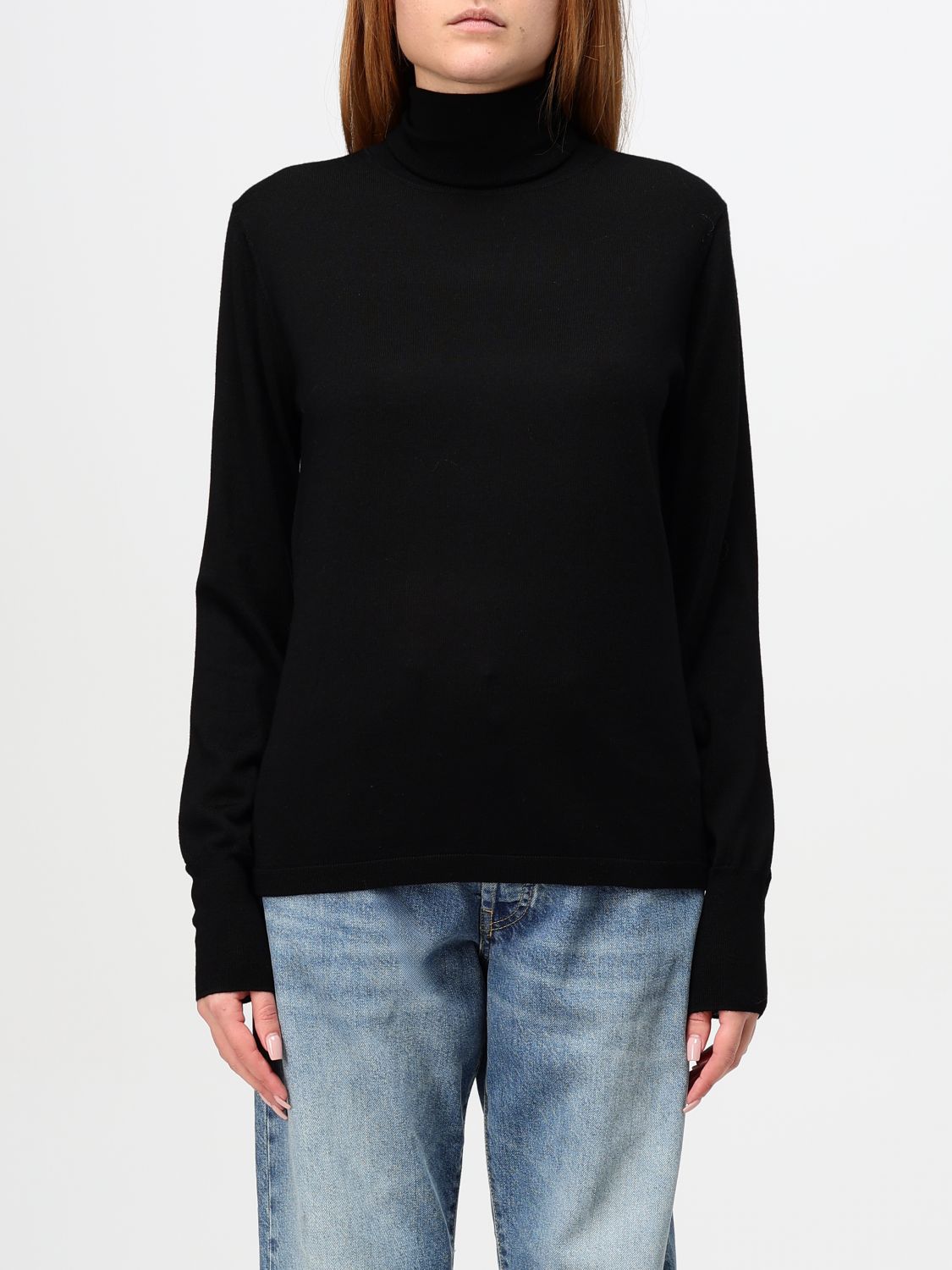 Shop Aspesi Sweater  Woman Color Black In Schwarz