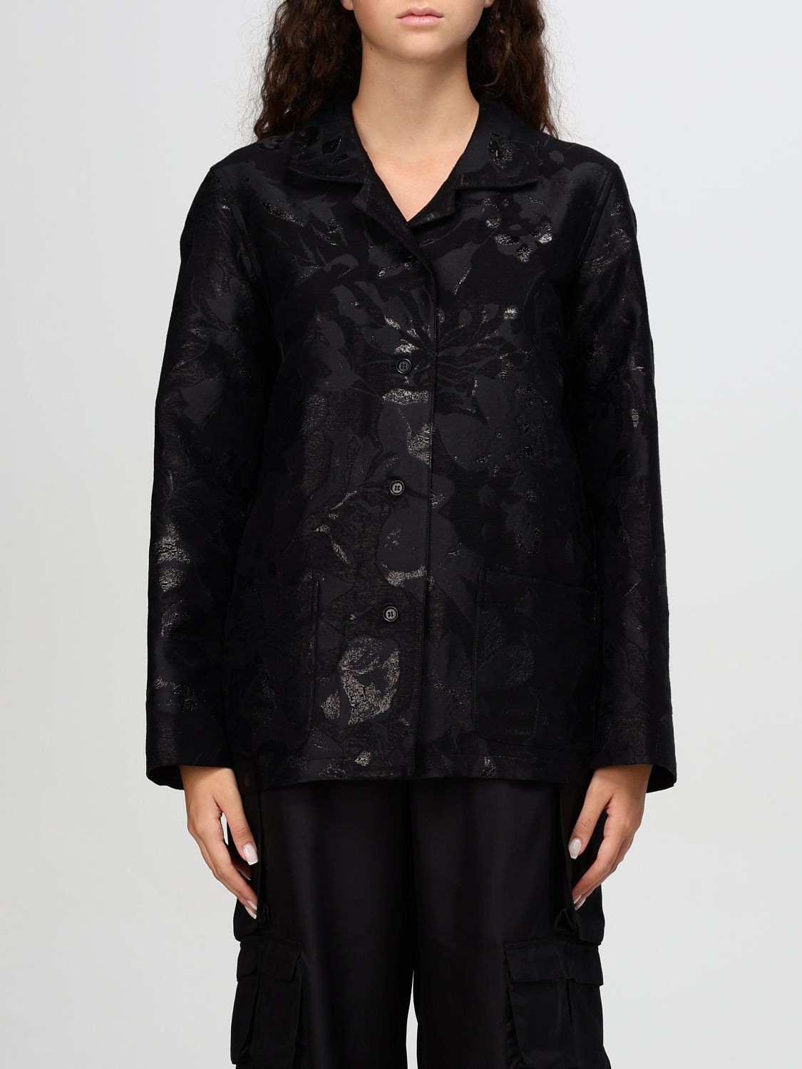 Shop Aspesi Shirt  Woman Color Black In Schwarz