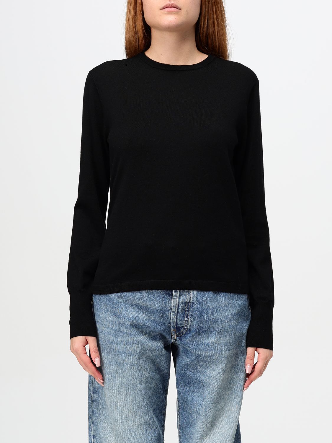 Shop Aspesi Sweater  Woman Color Black In Schwarz