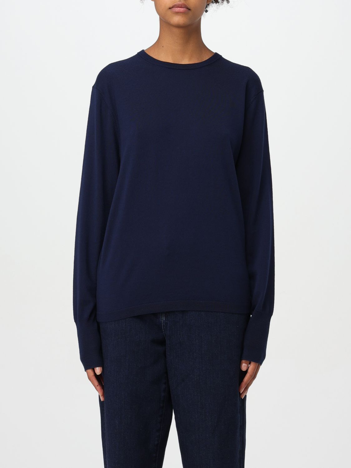 Shop Aspesi Sweater  Woman Color Blue In Blau