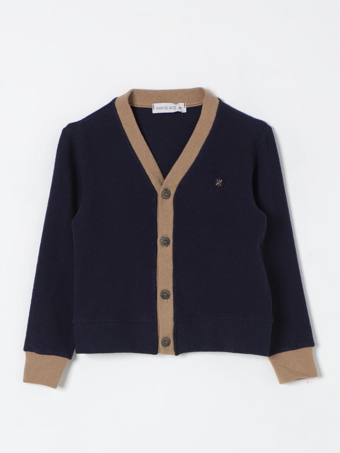 Shop Manuel Ritz Sweater  Kids Color Blue In Blau