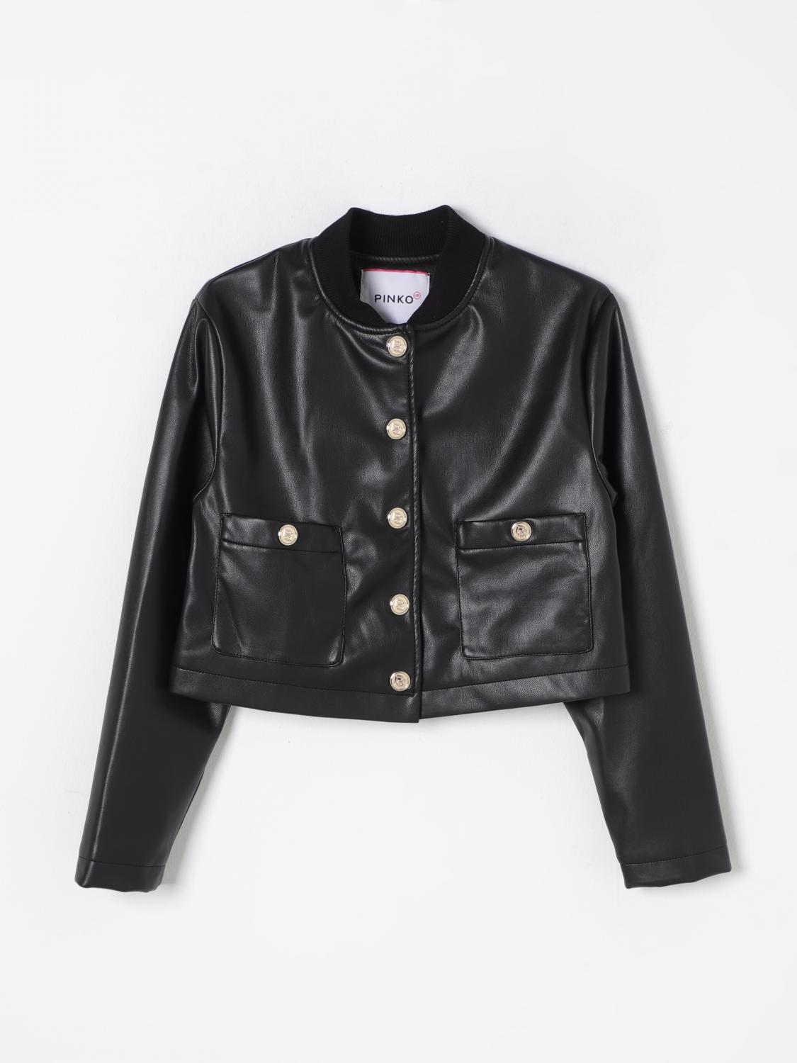 Shop Pinko Jacket  Kids Color Black In Schwarz