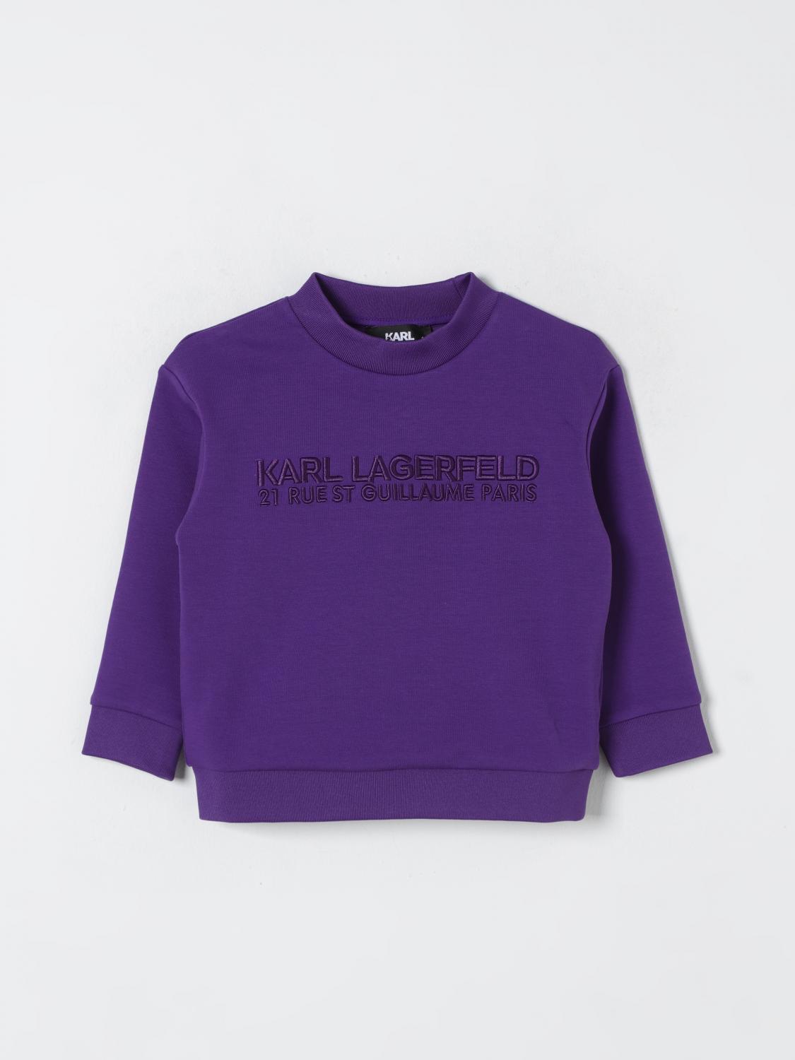 Shop Karl Lagerfeld Sweater  Kids Kids Color Violet In Violett