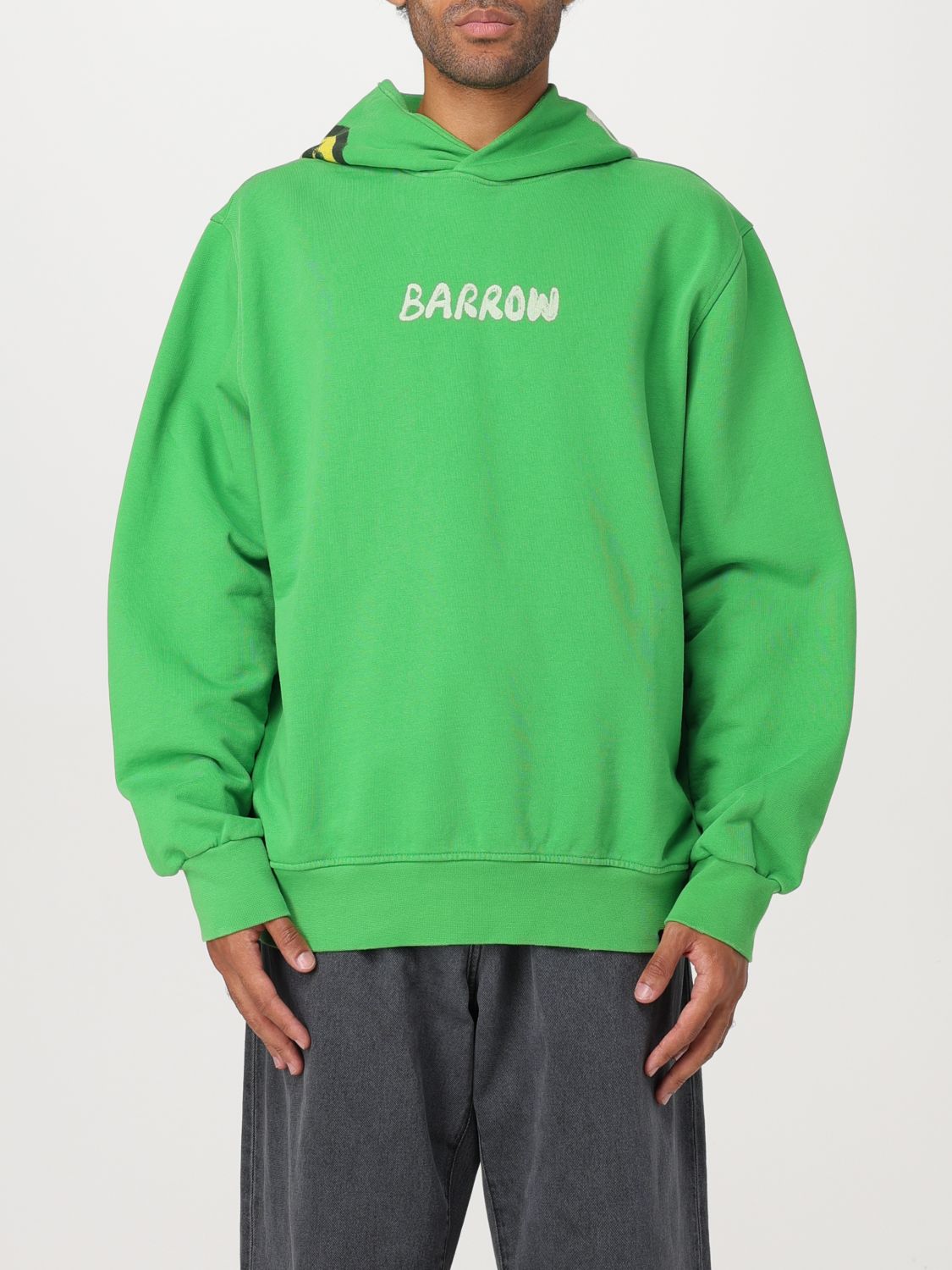 Shop Barrow Sweatshirt  Men Color Green In Grün