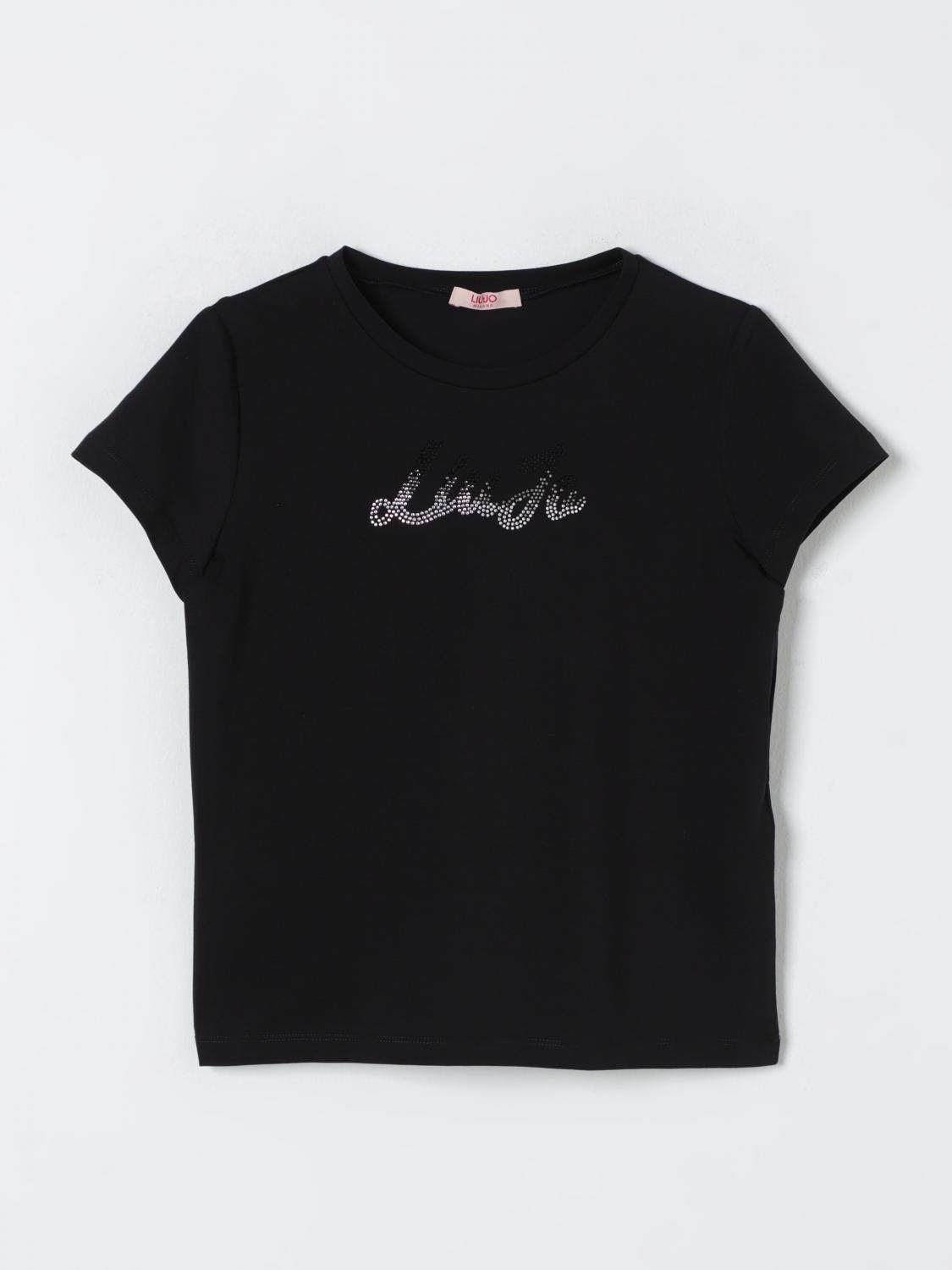 LIU •JO T-SHIRT LIU JO KIDS COLOR BLACK G02192002