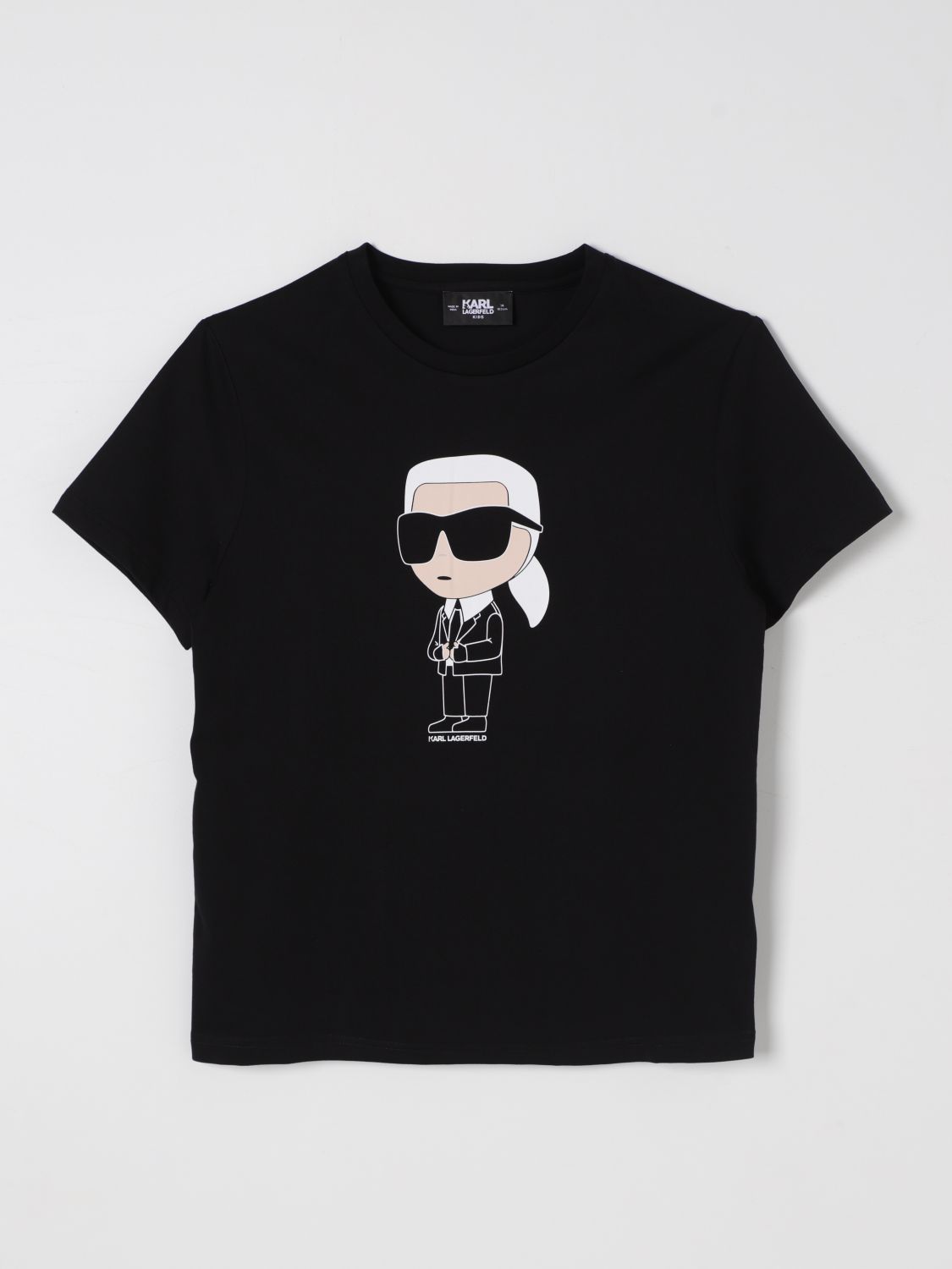 Shop Karl Lagerfeld T-shirt  Kids Kids Color Black In Schwarz