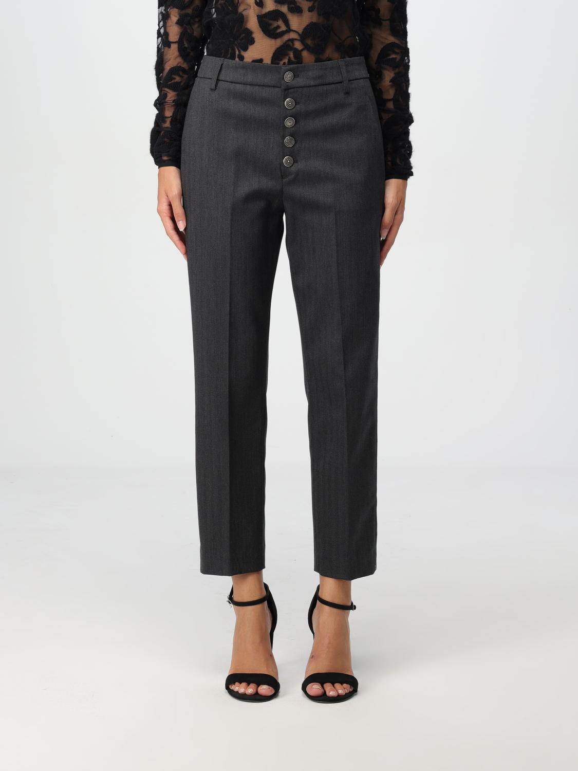 Shop Dondup Pants  Woman Color Black In Schwarz