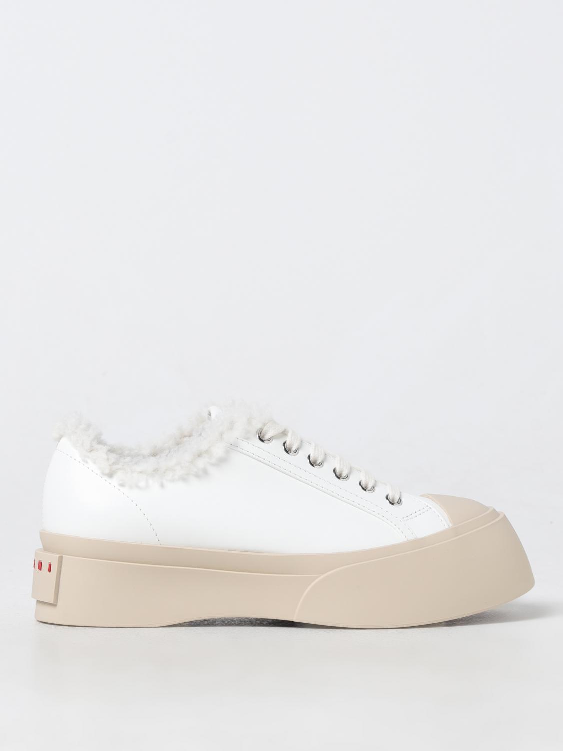 Shop Marni Sneakers  Woman Color White In Weiss