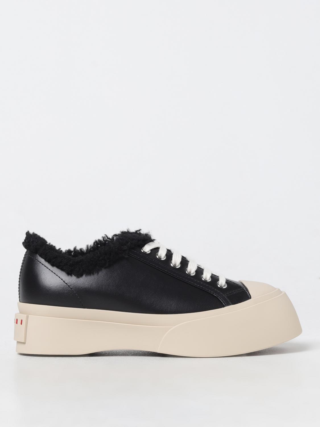 Shop Marni Sneakers  Woman Color Black In Schwarz