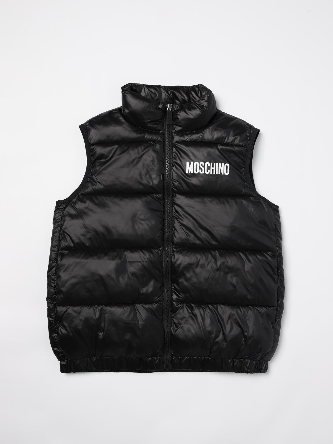 Shop Moschino Waistcoat  Kids Color Black In Schwarz