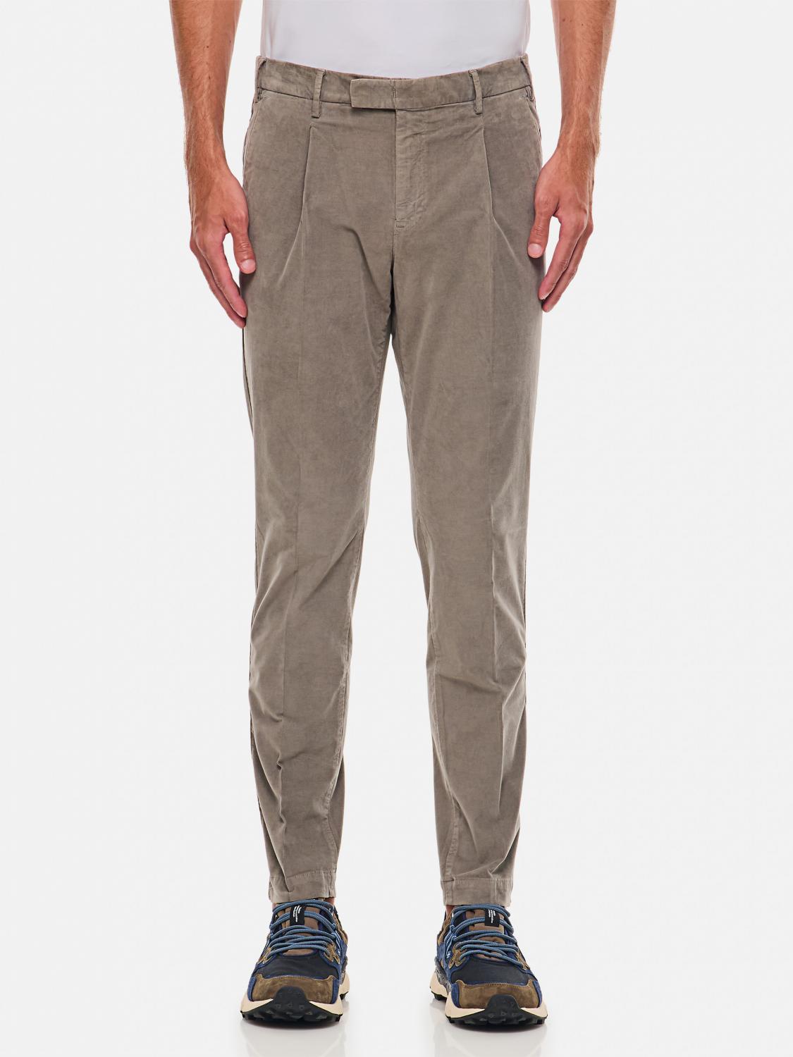 Pt Torino Pleated Zip-fly Regular Trousers In Grau