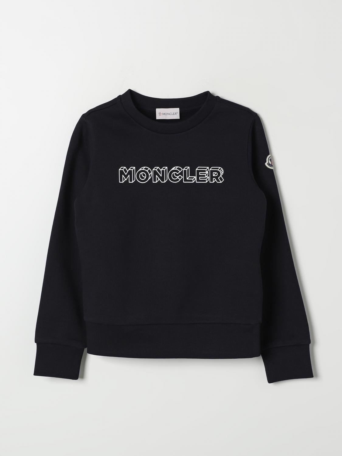 Moncler Sweater Kids Color Blue In Blau