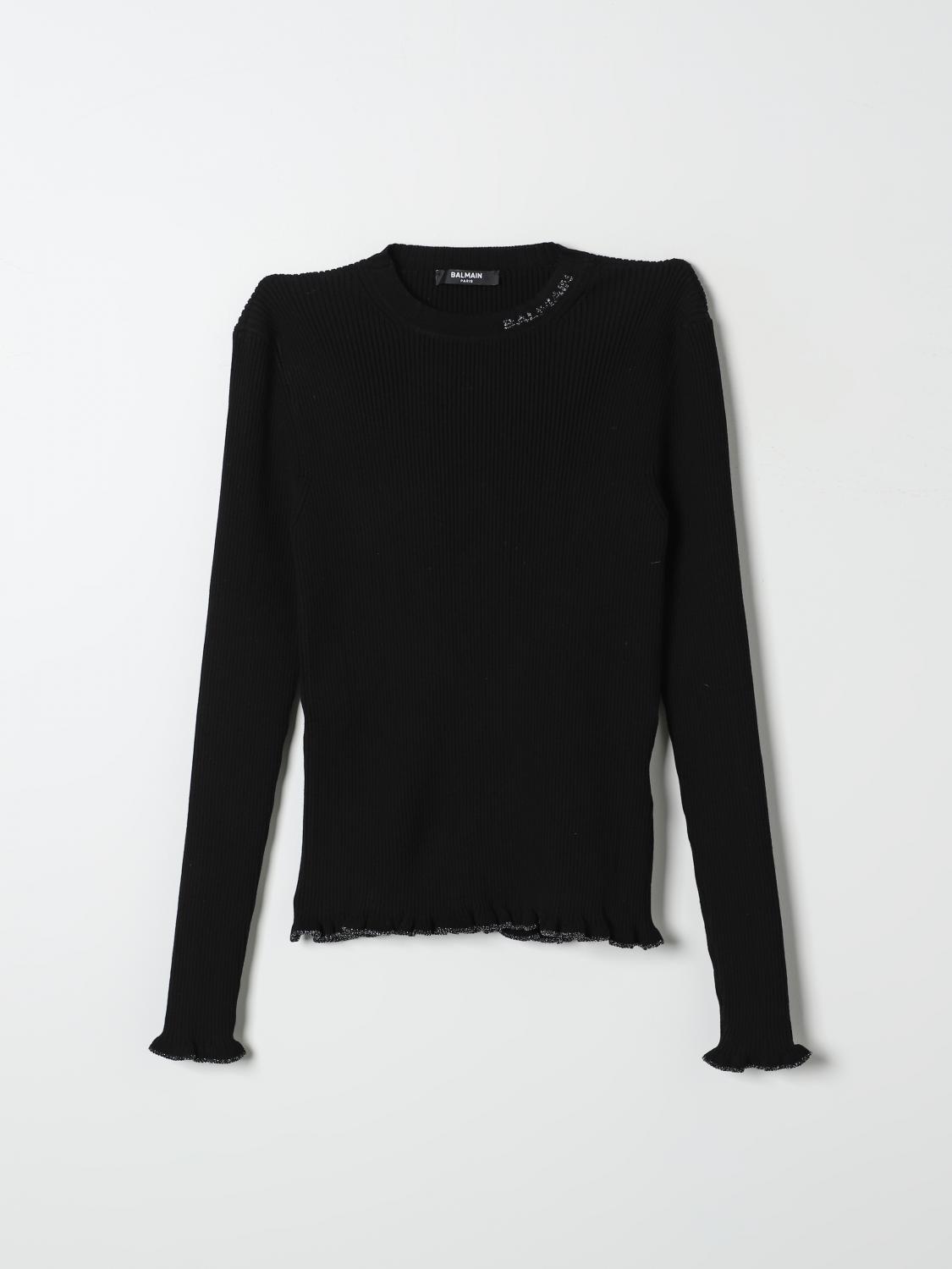 Balmain Sweater  Kids Color Black In Schwarz
