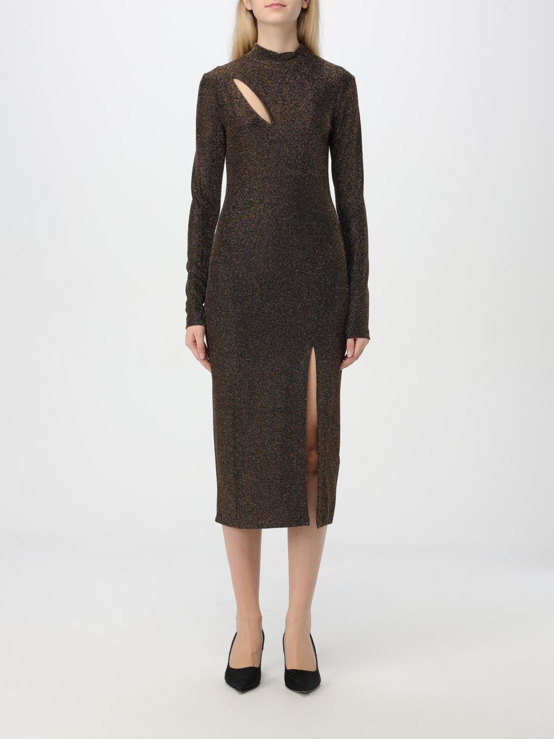 Shop Just Cavalli Dress Woman Color Gold