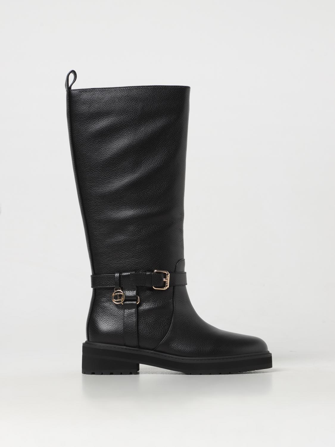 Shop Twinset Boots  Woman Color Black In Schwarz