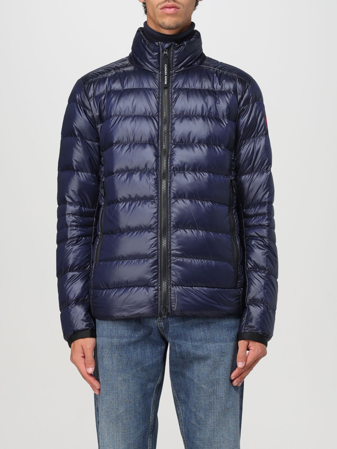 Shop Canada Goose Jacket  Men Color Blue In Blau