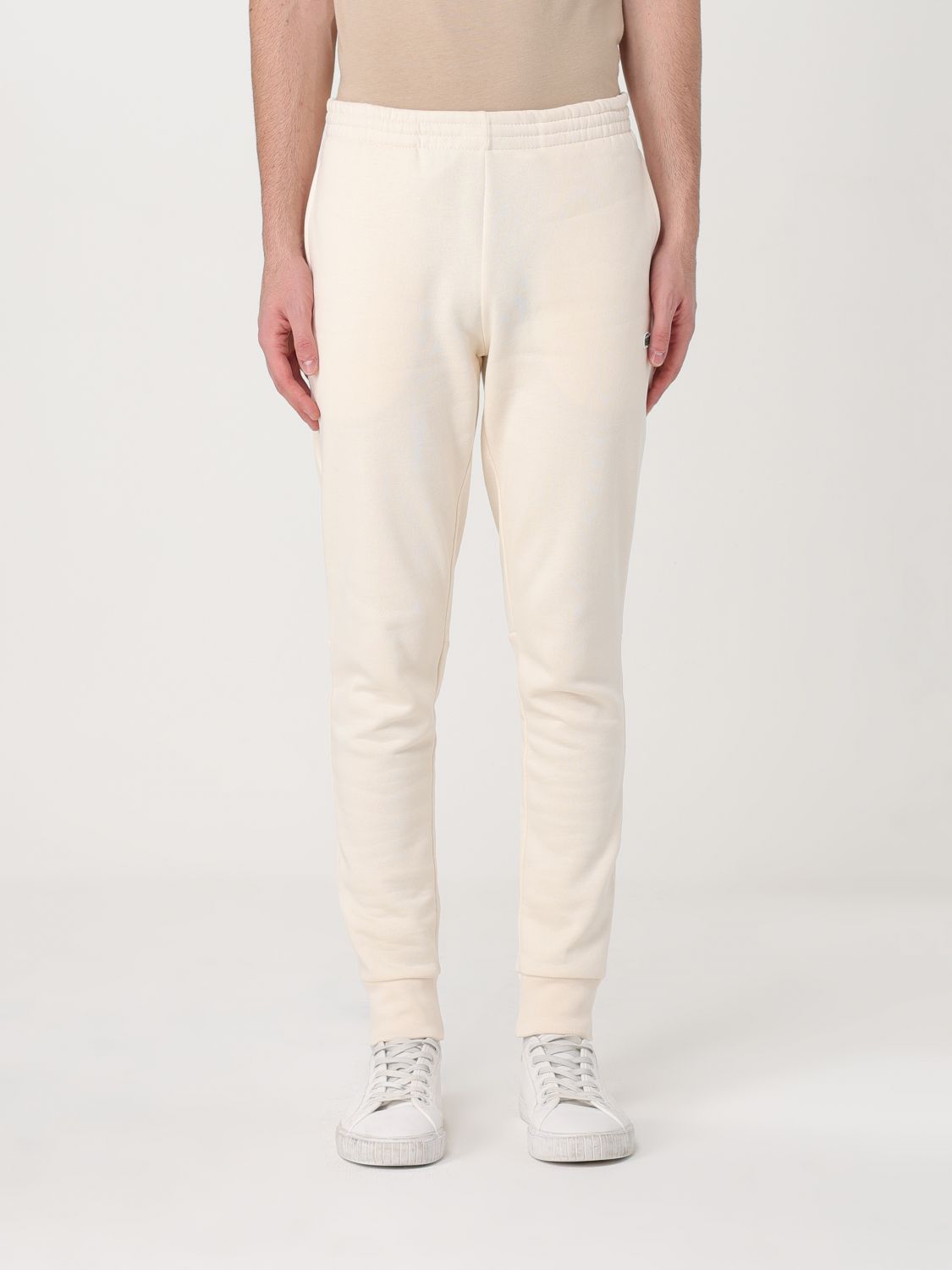 Shop Lacoste Pants  Men Color White In Weiss