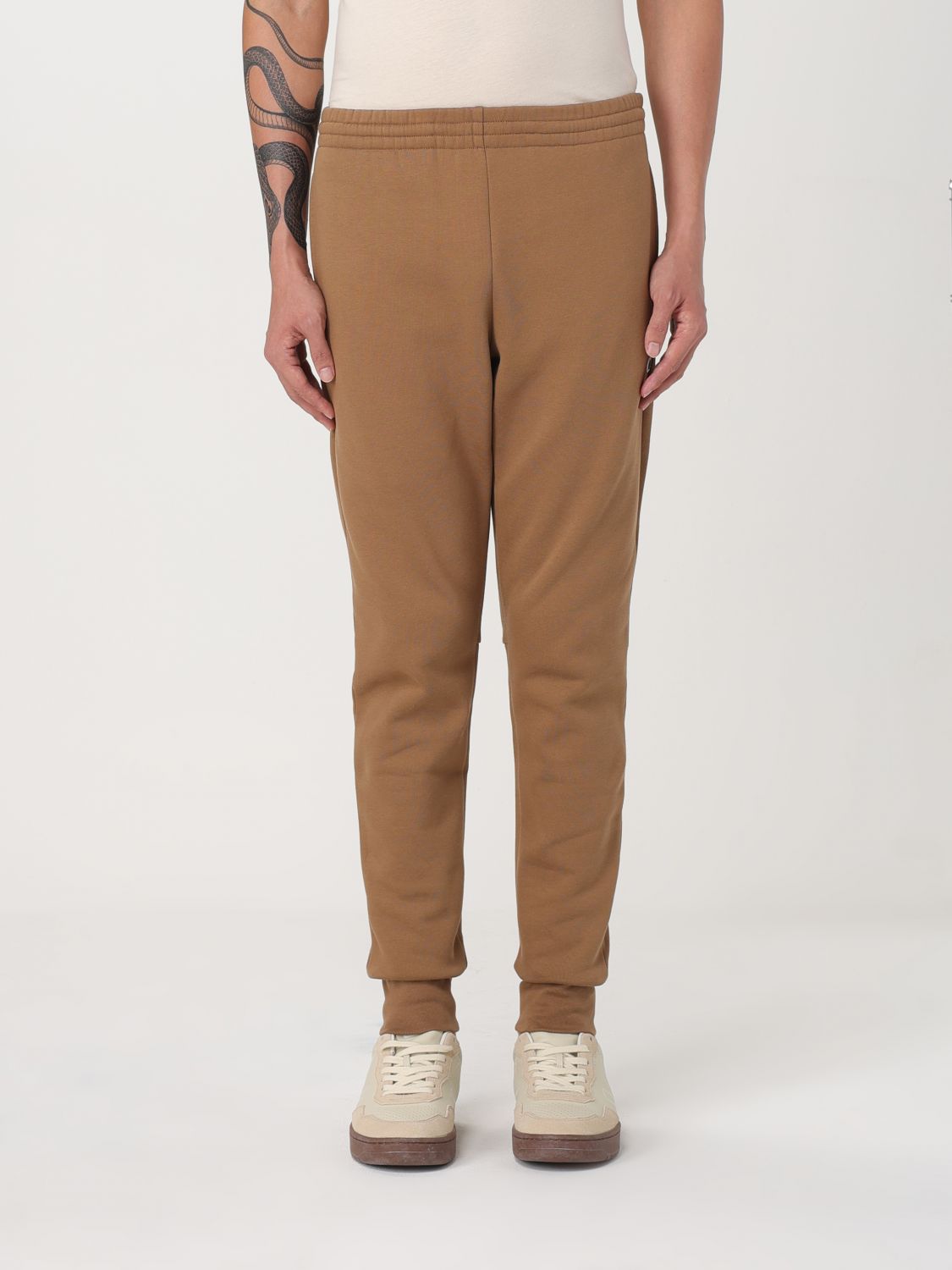 Shop Lacoste Pants  Men Color Brown In Braun