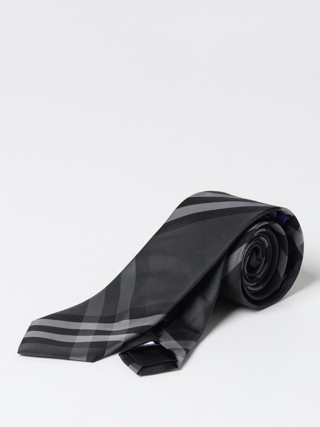 Tie BURBERRY Men color Black