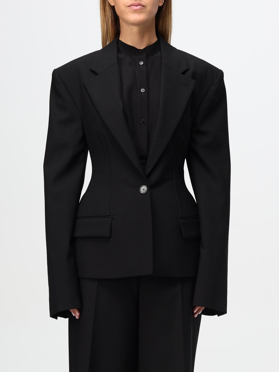 Shop Stella Mccartney Blazer  Woman Color Black In Schwarz