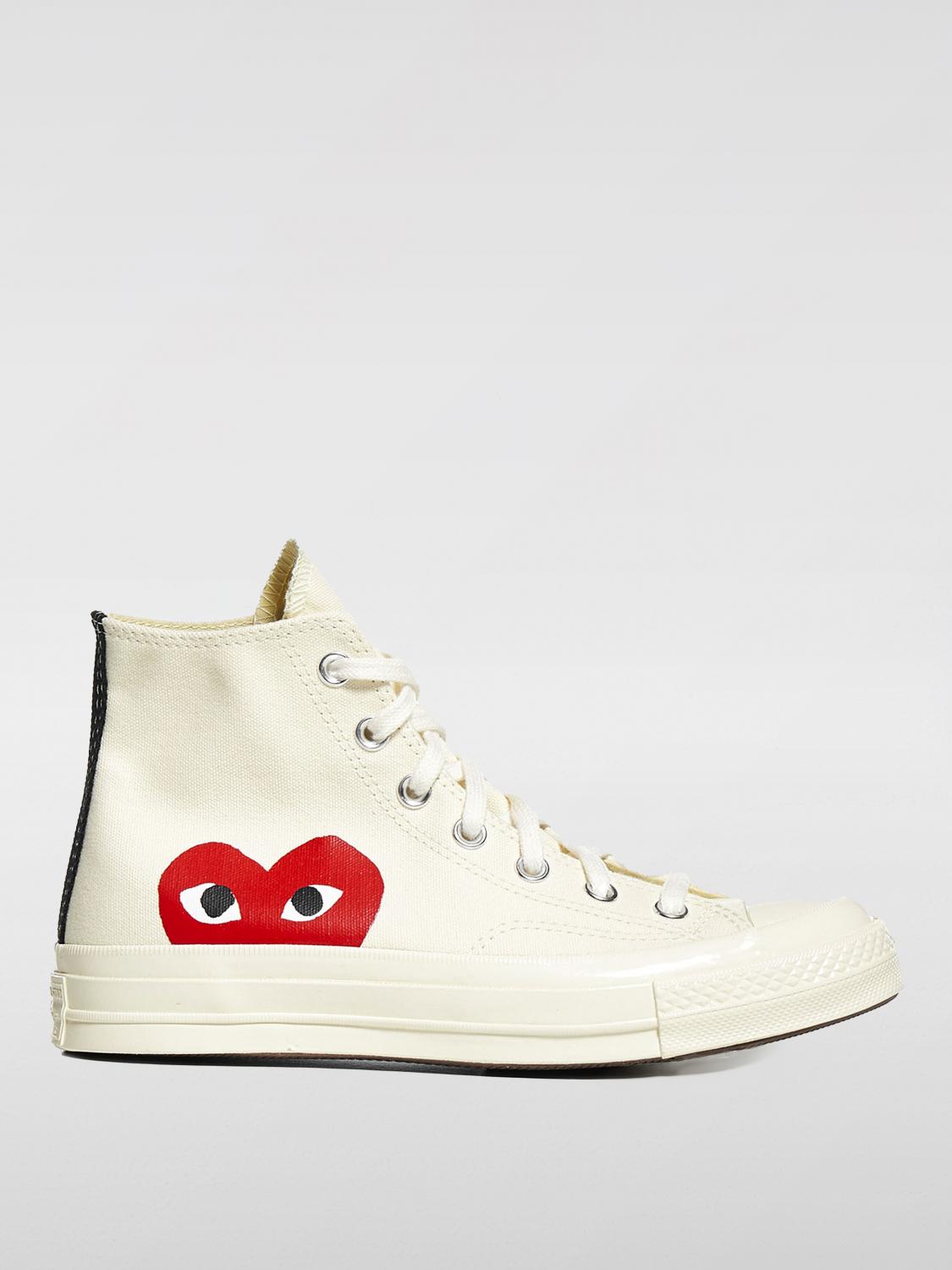 Shop Comme Des Garçons Play Sneakers Comme Des Garcons Play Woman Color White In Weiss