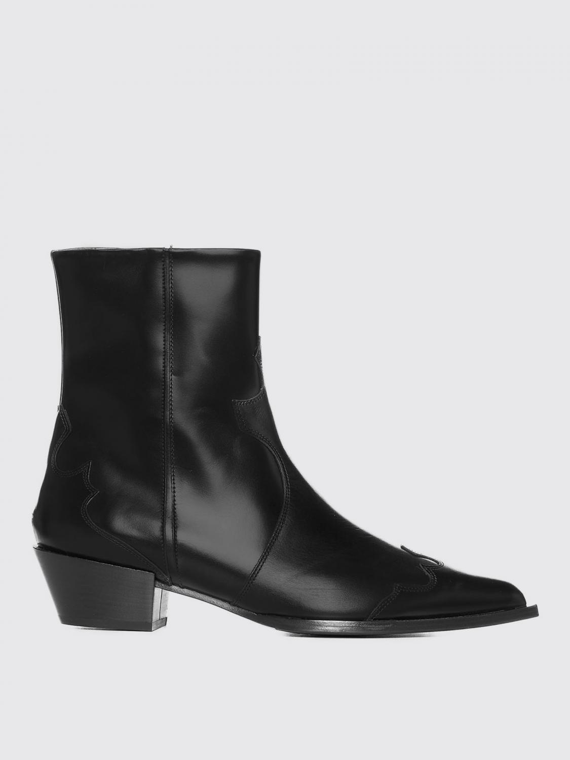 Flat Ankle Boots AEYDE Woman color Black