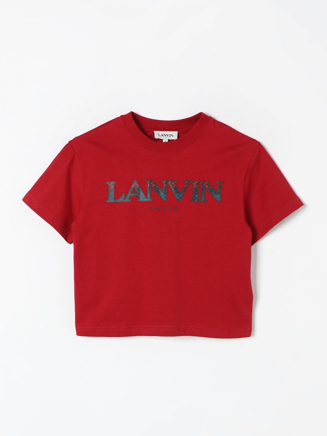 Shop Lanvin T-shirt  Kids Color Red In Rot