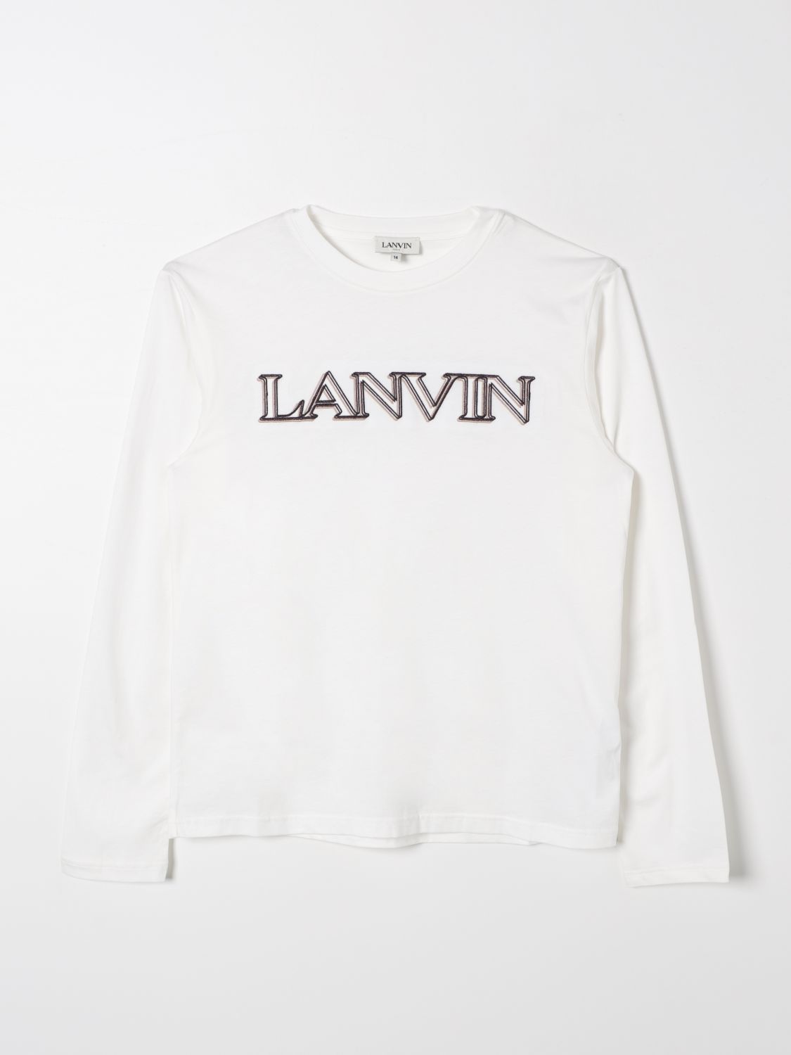 Shop Lanvin T-shirt  Kids Color White In Weiss