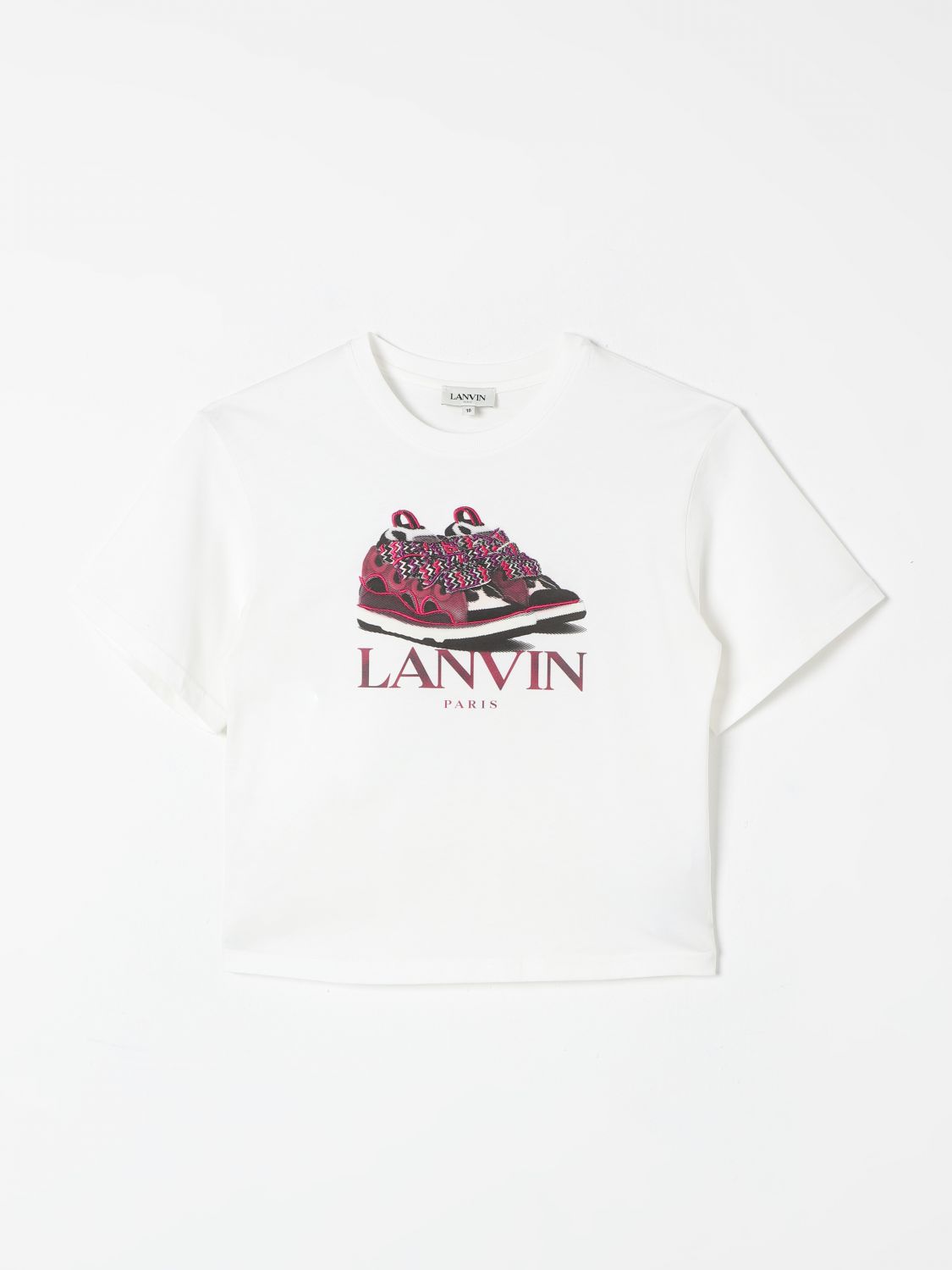 Shop Lanvin T-shirt  Kids Color White In Weiss