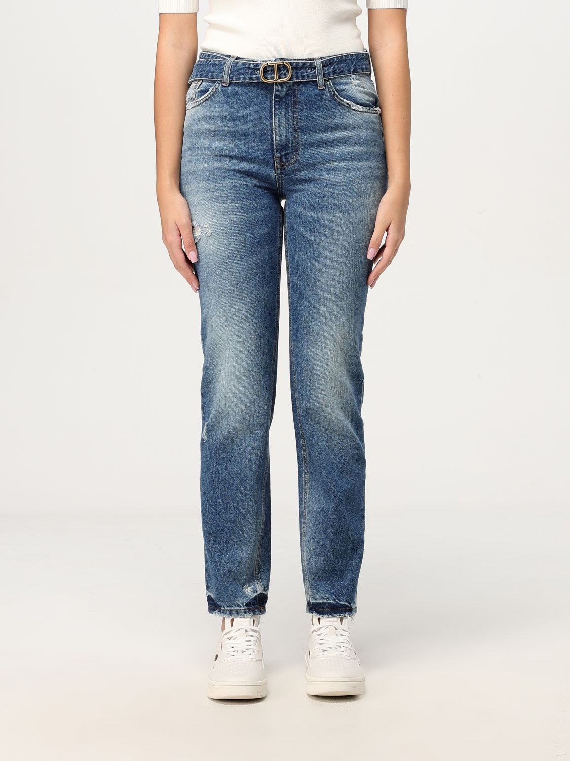 Twinset Jeans  Woman Color Denim In Blue