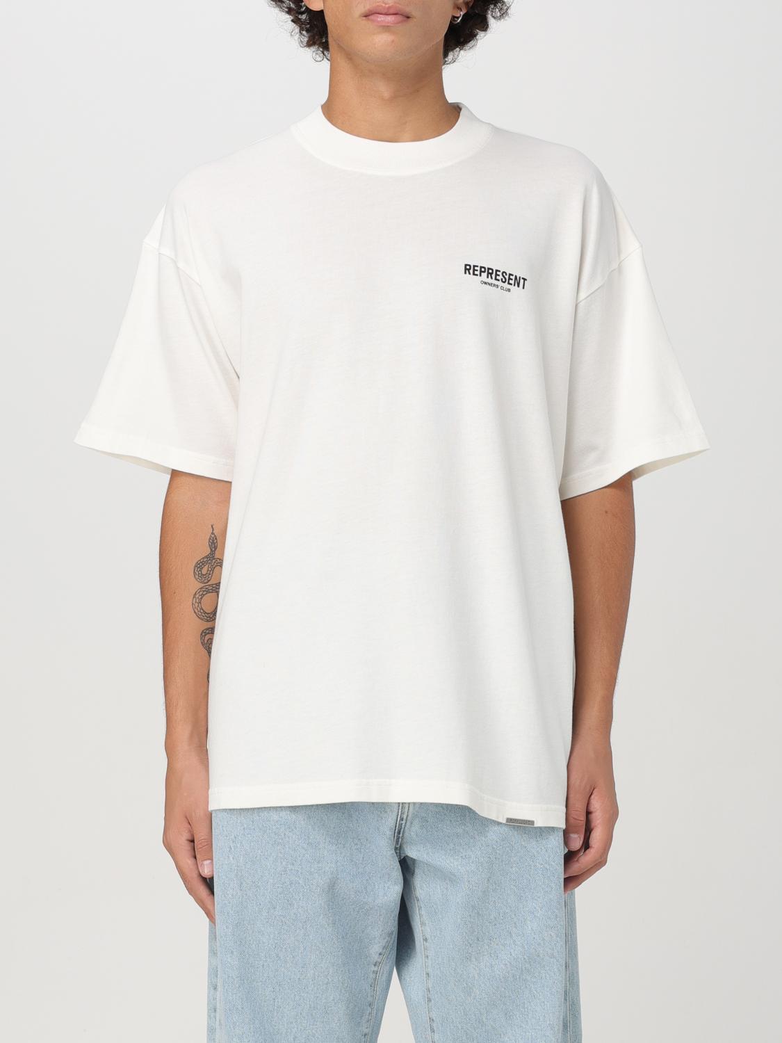 Shop Represent T-shirt  Men Color White In Weiss