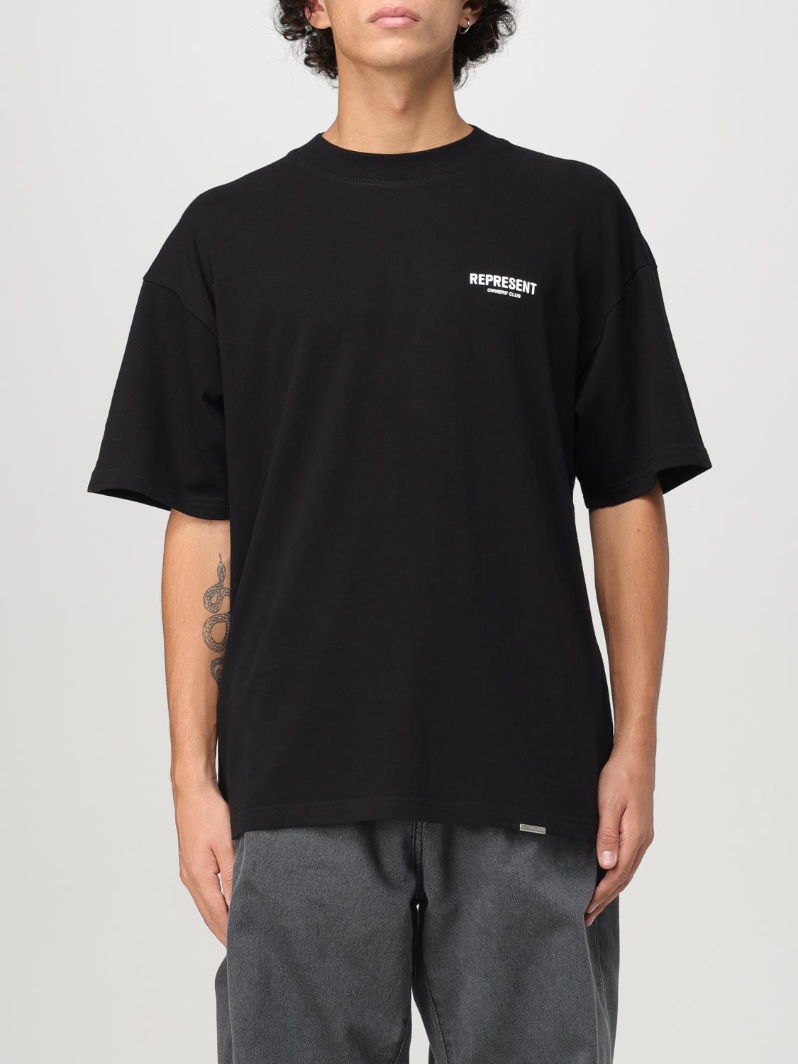 Shop Represent T-shirt  Men Color Black In Schwarz