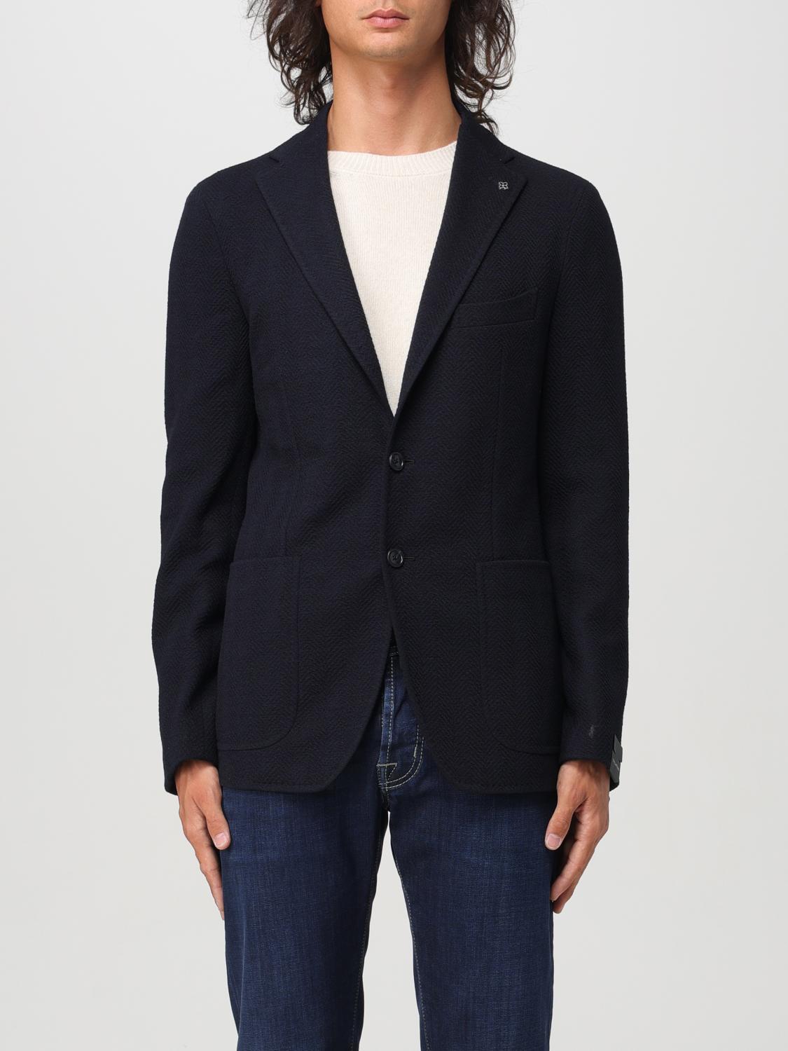 Shop Tagliatore Blazer  Men Color Blue In Blau