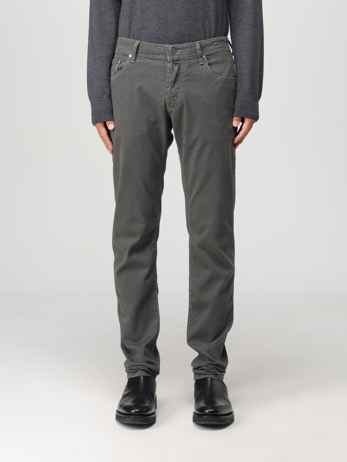 Shop Jacob Cohen Pants  Men Color Grey 1 In Grau 1