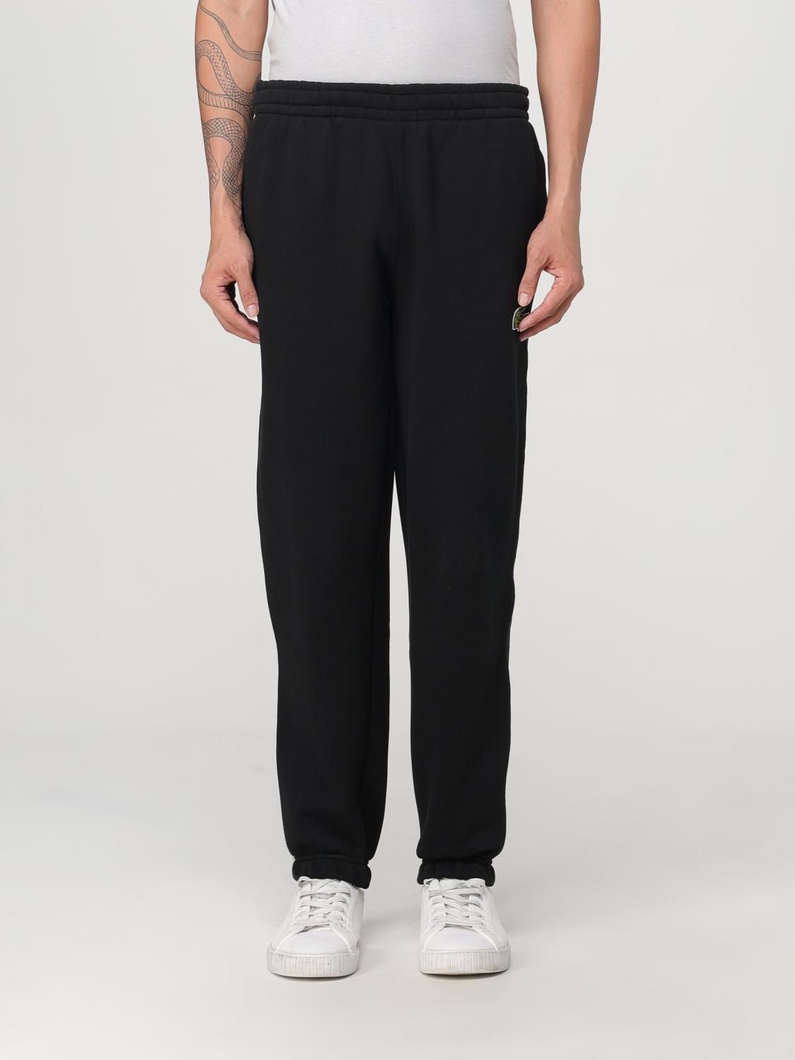 Shop Lacoste Pants  Men Color Black In Schwarz