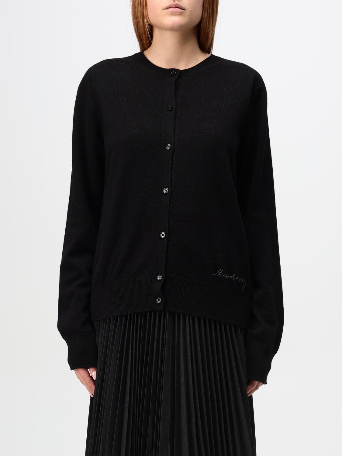 Shop Burberry Sweater  Woman Color Black In Schwarz