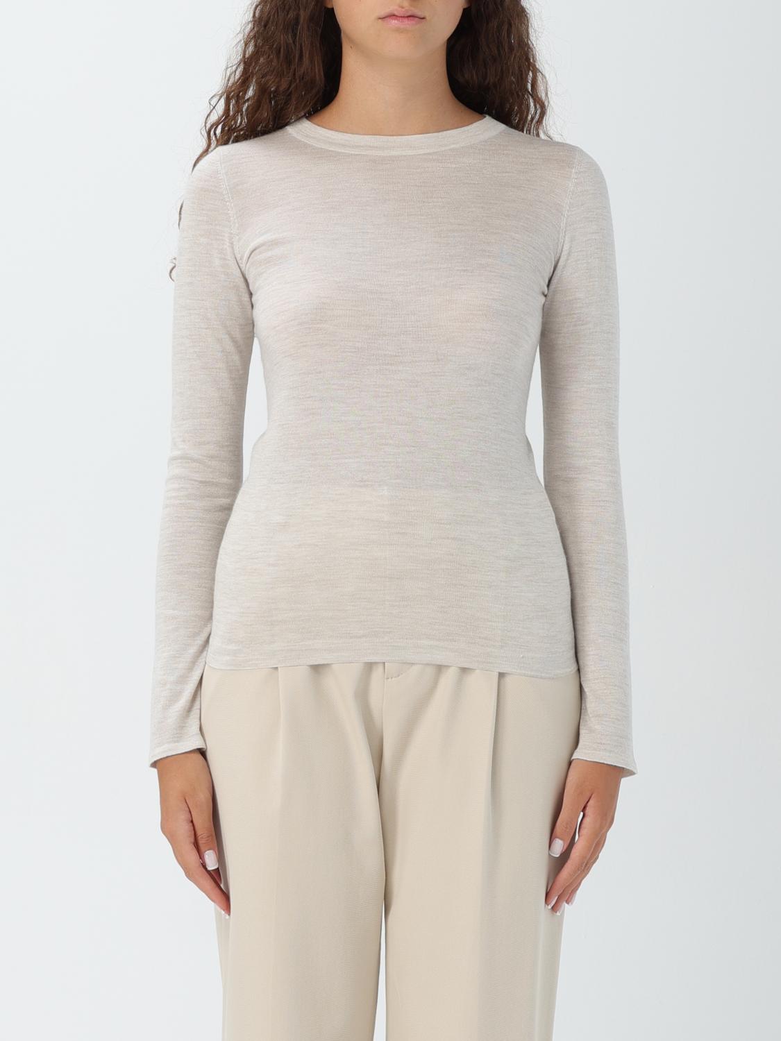 Shop Brunello Cucinelli Sweater  Woman Color White In Weiss