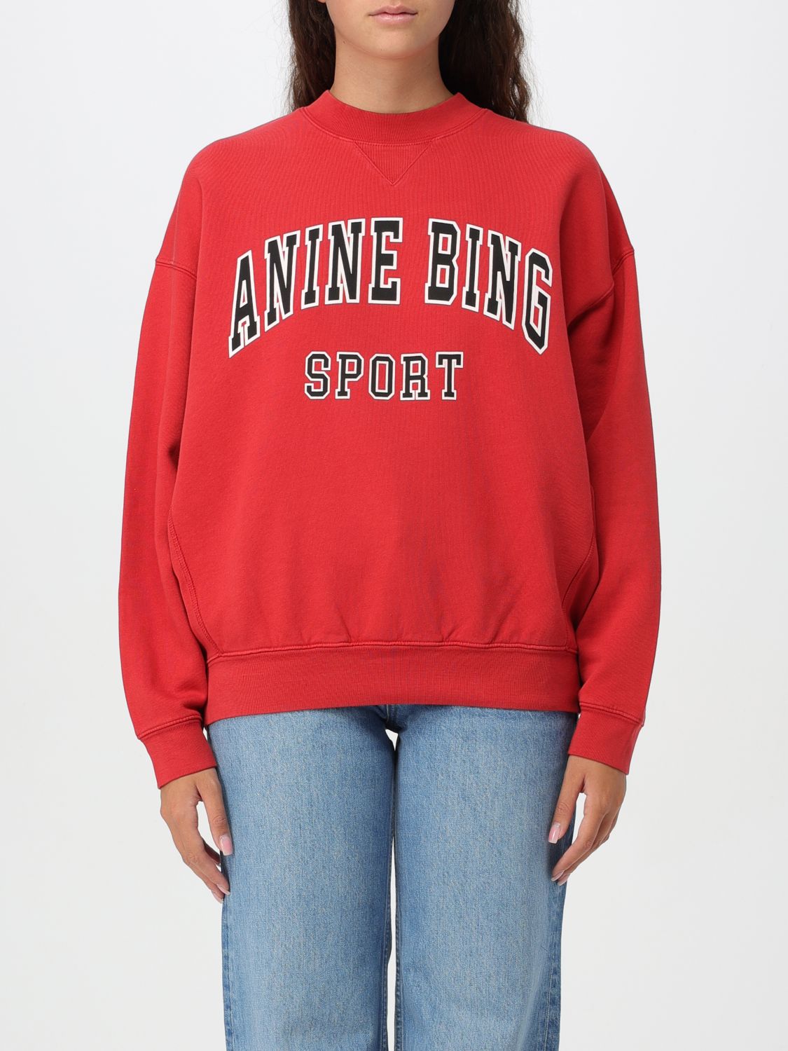 Shop Anine Bing Sweatshirt  Woman Color Red In Rot