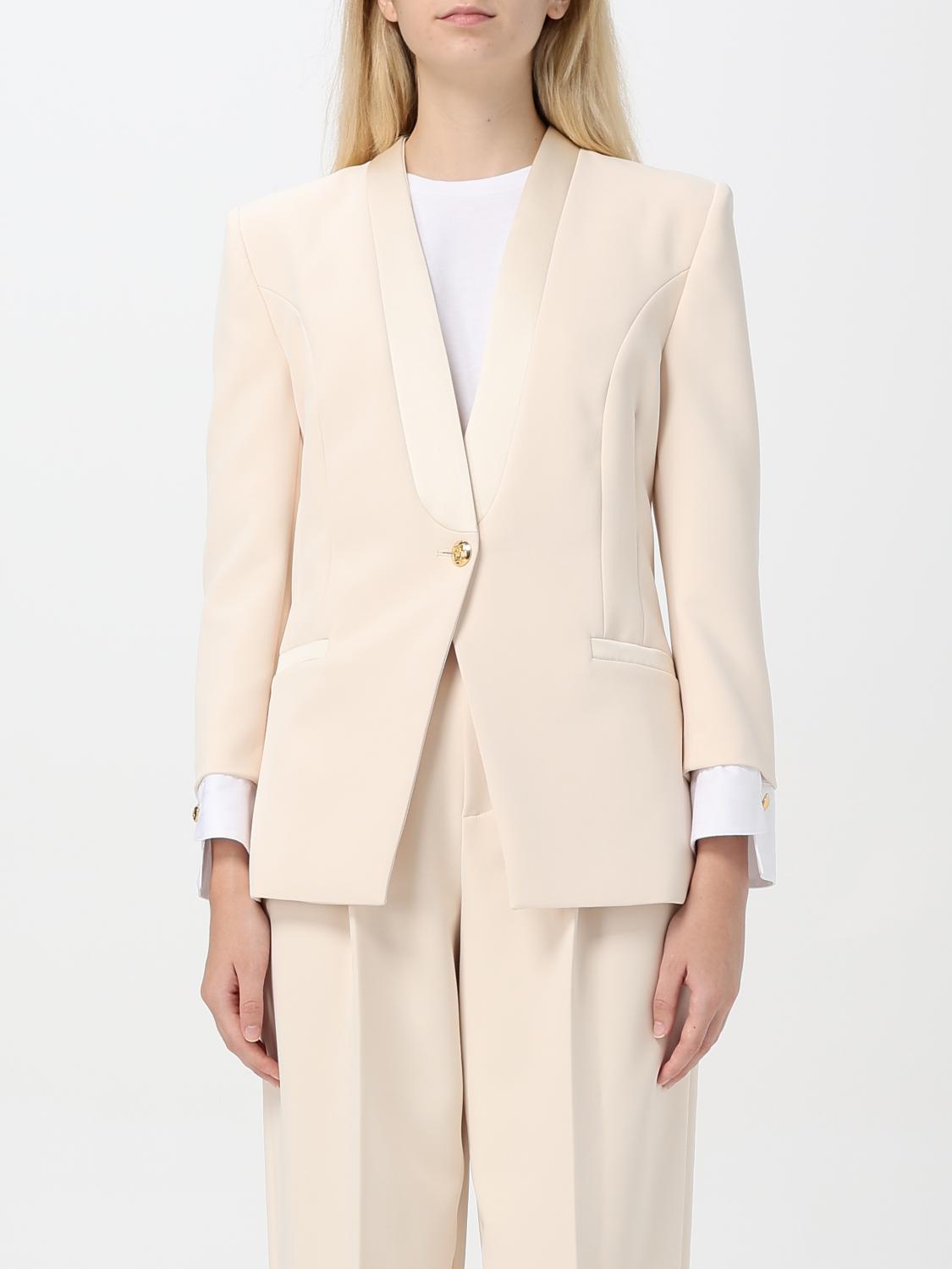 Shop Elisabetta Franchi Blazer  Woman Color Butter