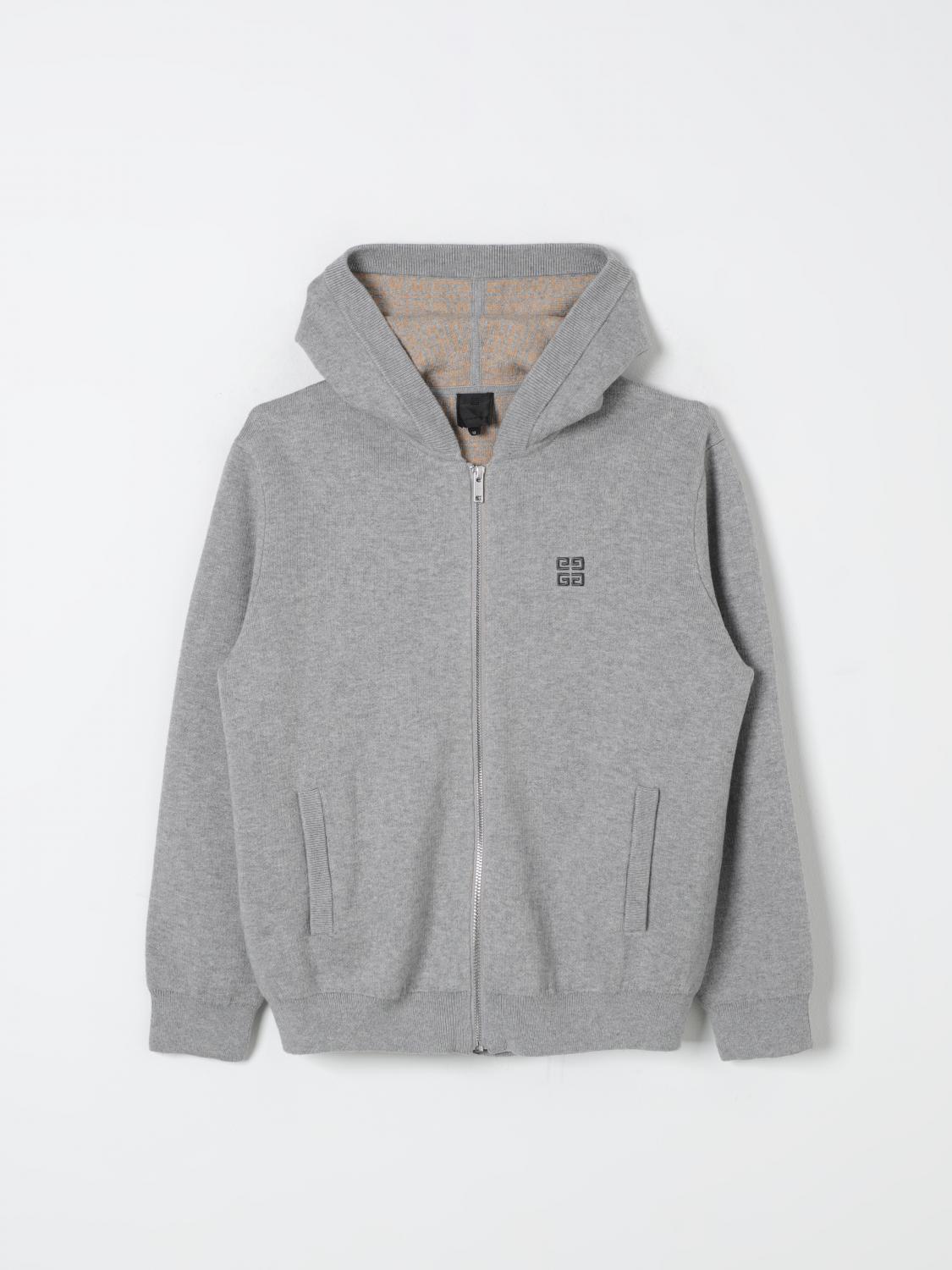 Shop Givenchy Jacket  Kids Color Grey In Grau