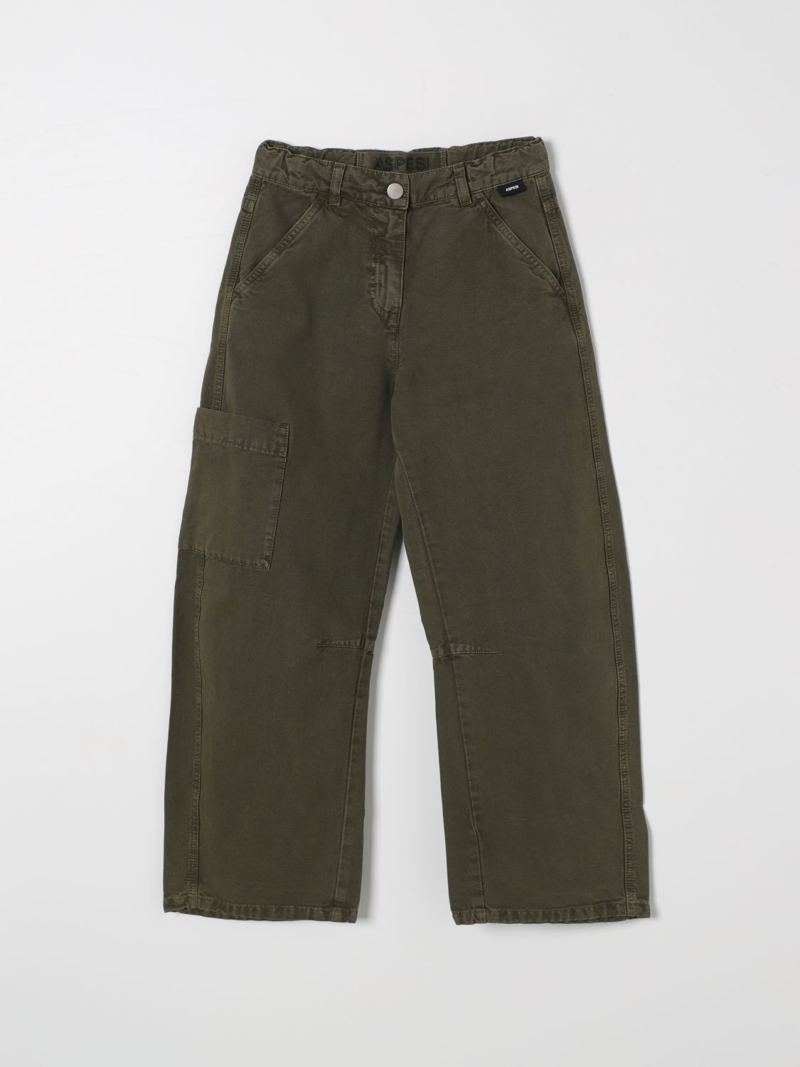 ASPESI PANTS ASPESI KIDS COLOR GREEN G03056012