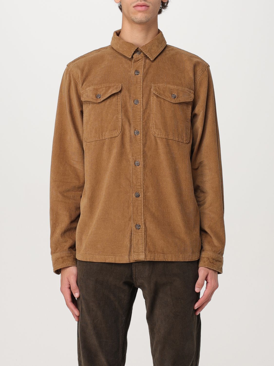 Shop Patagonia Shirt  Men Color Brown In Braun