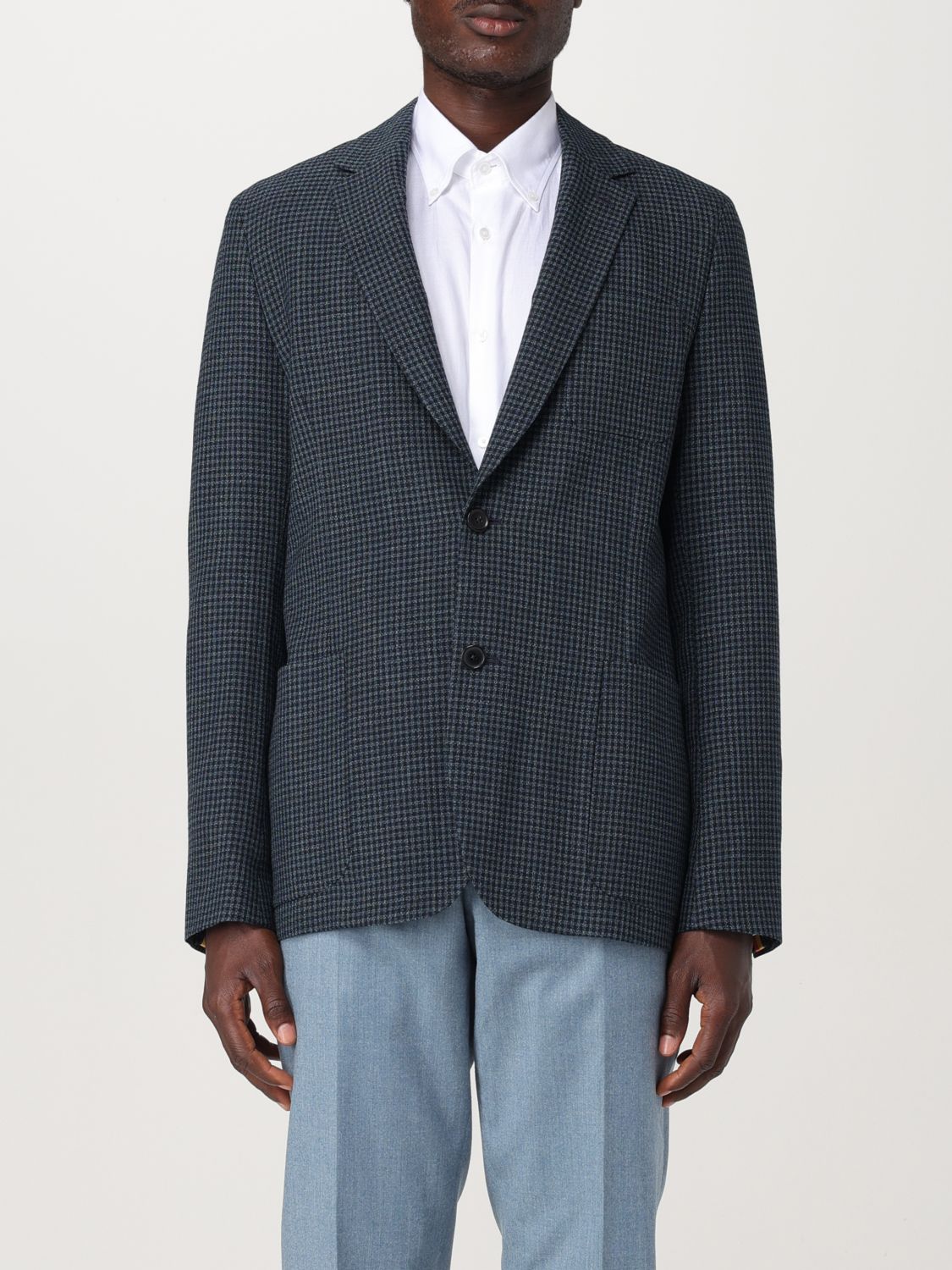 Shop Paul Smith Blazer  Men Color Blue In Blau