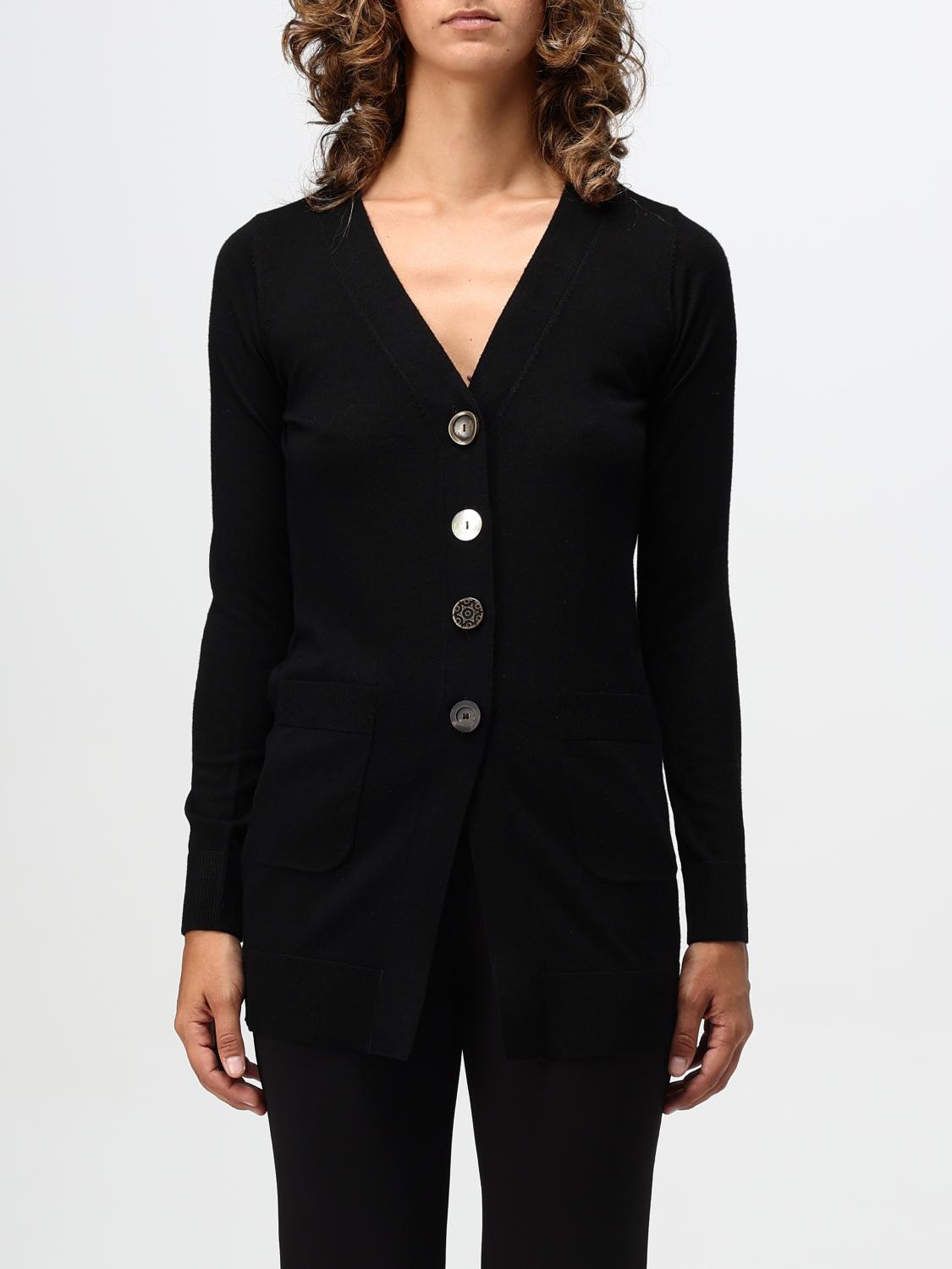 Shop Maliparmi Cardigan  Woman Color Black In Schwarz