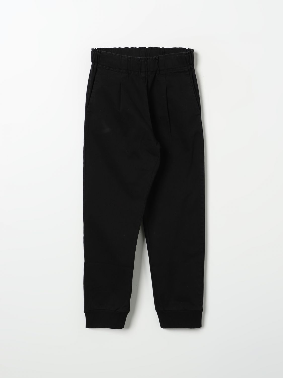 Shop Moschino Pants  Kids Color Black In Schwarz