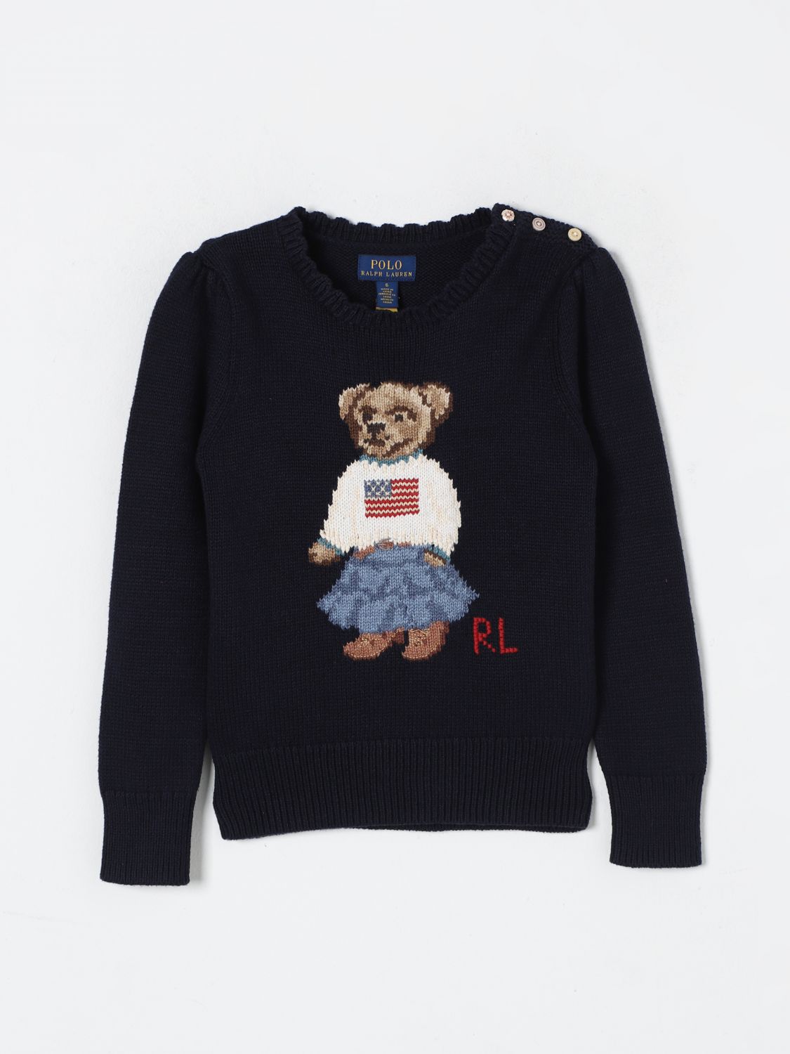 POLO RALPH LAUREN SWEATER POLO RALPH LAUREN KIDS COLOR BLUE G03247009