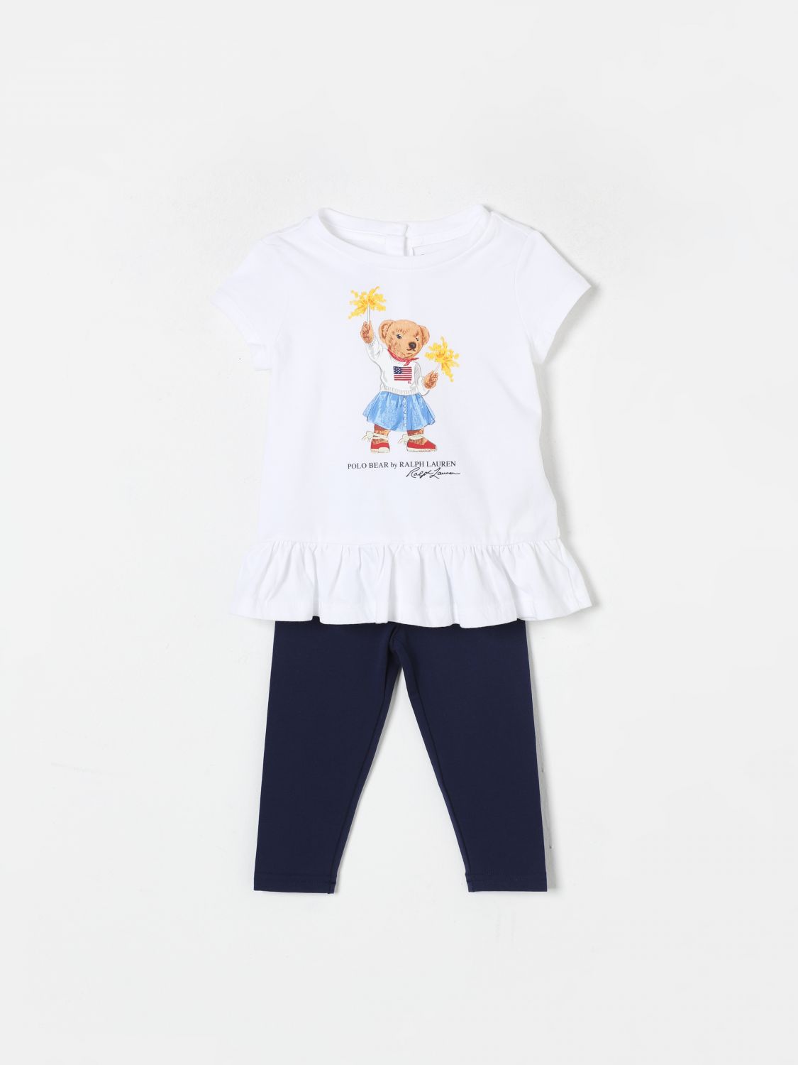 Shop Polo Ralph Lauren Romper  Kids Color White In Weiss